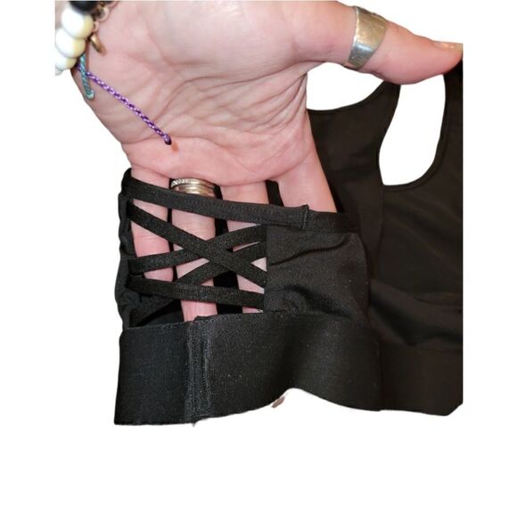 Victoria's Secret Sport The Player Black Side Cut Out Racerback Sports Bra S - Picture 5 of 9